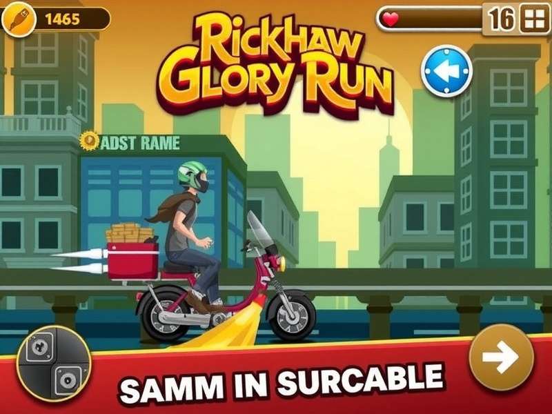Experience the thrill of Rickshaw Glory Run Rickshaw Glory Run Game Screenshot